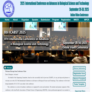 ICABST Home|Homepage--International Conference On Advances in Biological Science and Technology